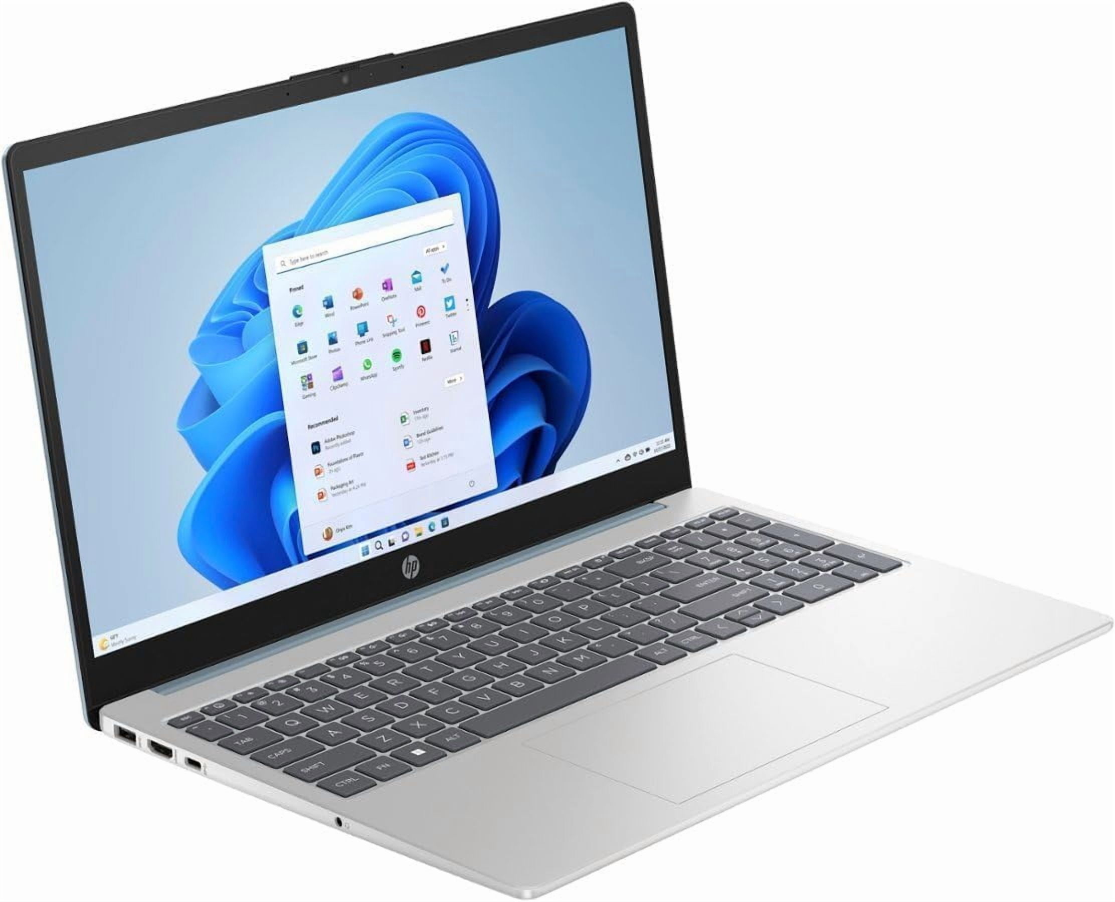 HP 15.6'' FHD IPS Touch Laptop, AMD Ryzen 7 7730U Processor, 32GB DDR4 RAM, 1TB SSD, Webcam, Wifi 6, Windows 11 Pro, Natural Silver with Mazepoly Accessories