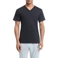 thumbnail image 4 of Camisetas interiores Calvin Klein de algodón con cuello en V, multipack, negras, talla S, 4 of 5