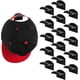 thumbnail image 1 of Wall Adhesive Hat Hooks, 16 Hat Racks, No Drill Hat Racks, for Baseball Caps (Black), 1 of 4