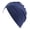 Navy, variant on Black Baseball Caps Women Muslim Turban Solid Hair Bonnet Head Scarf Wrap Cover