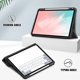 thumbnail image 4 of Funda para iPad Air 5.ª y 4.ª generación, funda para iPad 10.9" 2022 2020, funda protectora ultradelgada con soporte de tres pliegues y soporte multiángulo para lápiz de Apple iPad Air 4 5, color neg, 4 of 5