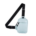 thumbnail image 2 of Bolso pequeño de moda para el pecho para hombres y mujeres con correa Soporte para teléfono resistente al agua para hacer ejercicio Compras Azul claro Sunnimix Bolsos de pecho para hombre, 2 of 8