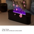 thumbnail image 3 of Upgraded 500ml Flame Essential Oil Diffuser Humidifier - 7 Color LED Flame Effect, Timer Function, Auto Shut - Off, Ultra Quiet 25dB for Bedroom Office Yoga Spa, 3 of 7