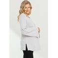 thumbnail image 2 of Bell Sleeve Round Neck Maternity Knit Top, 2 of 3