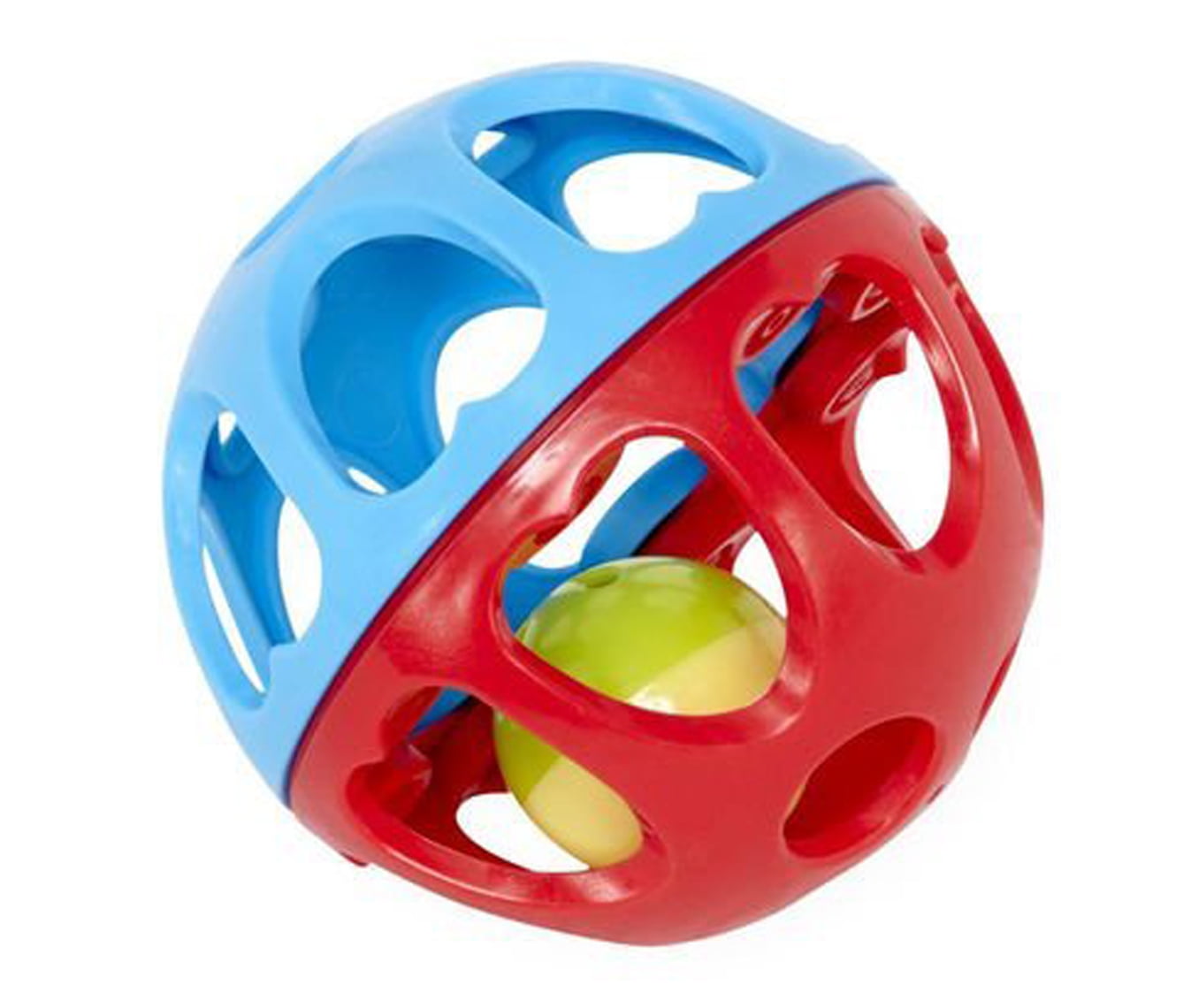 Toys R Us Bruin Baby Rattle and Roll Ball Red and Blue