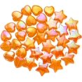 thumbnail image 1 of Tupalizy 100 piezas mini cuentas acrílicas de 0.354 in en forma de corazón y cuentas de estrella de 0.433 in para hacer joyas, pulseras, collares, pendientes, llaveros, accesorios, manualidades, San V, 1 of 4