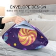 thumbnail image 4 of Yayeee Pillowcase Queen Size Set of 2 Satin Wrinkle Resistant Pillow Case, Candy Cosmic Swirls, 4 of 8