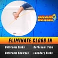 thumbnail image 3 of FlexiSnake Drain Weasel MAX Drain Hair Clog Remover Tool with Rotating Handle and 2 Wand Refills, Made in the , 20 inch, 3 of 5