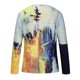 thumbnail image 5 of Camisas Para Hombre Camisas de Manga Larga Cuello Redondo Estampado Color Moda Casual Top Odeerbi ODB177043, 5 of 8