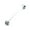White, variant on Opvise Men's Formal Shirt Collar Pin Rhinestone Bar Clasp Clip Barbell Lapel Stick