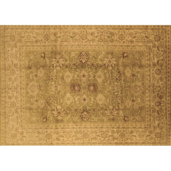 Ahgly Company Indoor Rectangle Oriental Brown Industrial Area Rugs, 2' x 4'