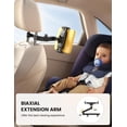 thumbnail image 3 of 3 in 1 Extension Arm Car Headrest Tablet Holder, Adjustable Back Seat Tablet Mount, Road Trip Essentials for Kids, Fits 4.7-11" Devices (iPad Pro/Air/Mini, Galaxy, Fire), 3 of 7