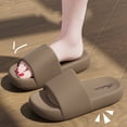 thumbnail image 5 of Purcolt Pillow Slippers for Men and Women, Cushi Oned Thick Sole Quick Drying Beach Sandals Lightweight Non Slip Open-toe EVA Shower Sandals House Slippers, 5 of 8