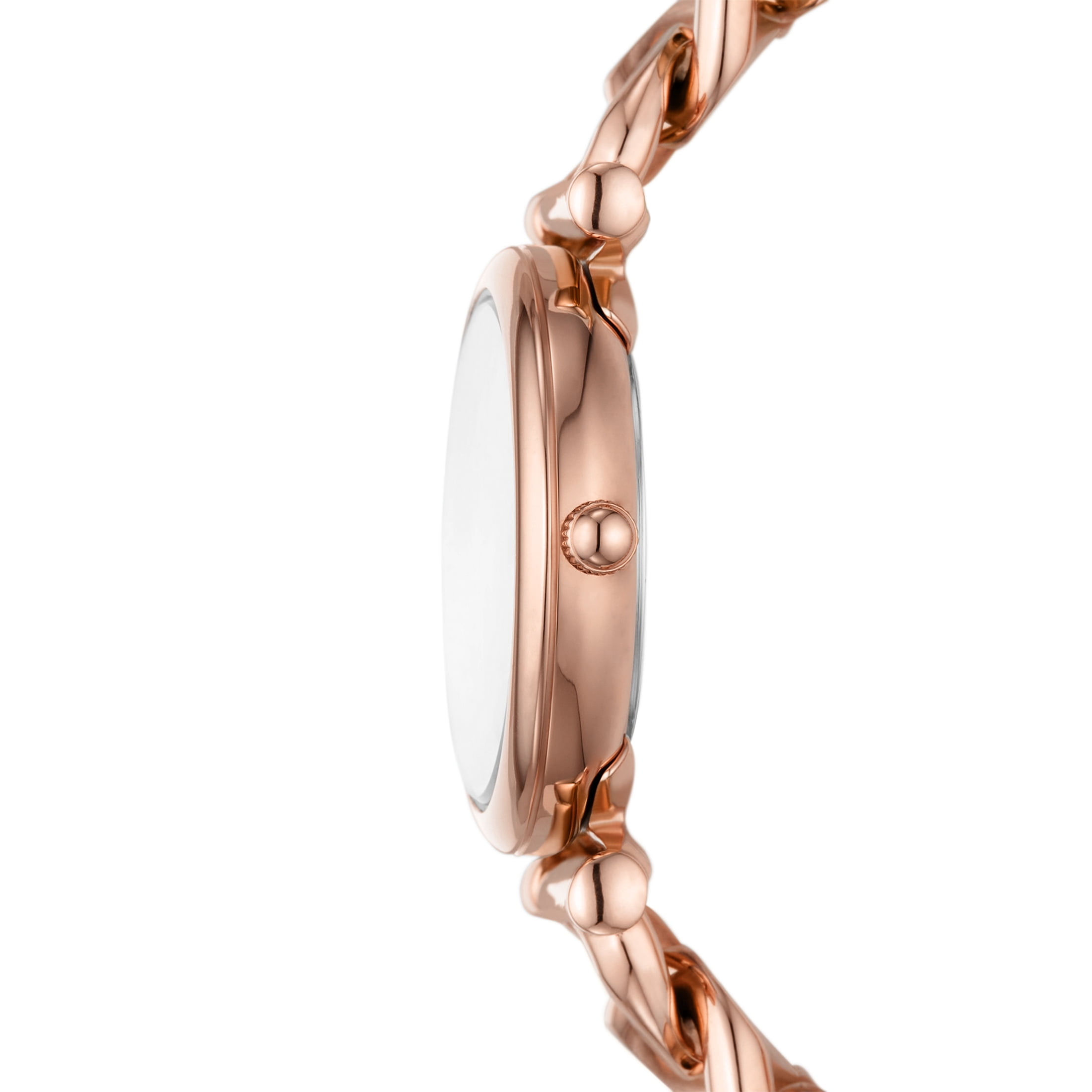 Fossil Women\'s Carlie Three-Hand Two-Tone Rose Gold/Silver Stainless Steel Watch FOSSIL USA - Carlie Three-Hand Rose Gold-Tone Stainless  main image 3
