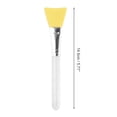 thumbnail image 4 of Unique Bargains 1 Pc Durable Flat Head Facial Mask Brush Yellow, 4 of 5