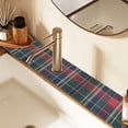 thumbnail image 2 of Yayeee Faucet Mat for Kitchen Sink 30" Diatomite Long Splash Guard Pad, Warm Tartan Mosaic, 2 of 7