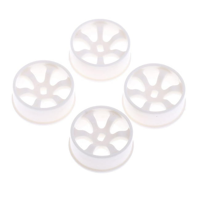 4 Unids Llanta de Rueda Blanca Sunnimix para Wltoys K969 K989 P929 1/28 Llantas de rueda de deriva RC