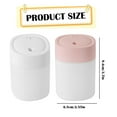 thumbnail image 3 of Portable USB Humidifier for Bedroom, Desk & Car, Quiet Operation with Auto Shut-Off, Colorful LED Night Light, Personal Humidifier for Plants & Travel, White, 3 of 9