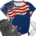 thumbnail image 3 of 250th Independence Day Tops for Women 2026 American Flag Graphic Patriotic Tee Shirts 4th of July Short Sleeves Tunic, 3 of 5