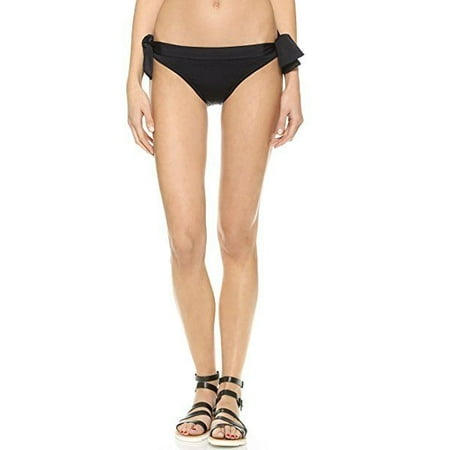KAMALIKULTURE Women's Eric Tie Side Bikini Bottoms, Black, SZ S