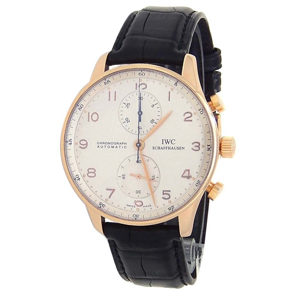 Pre-Owned Iwc Portuguese IW371480 Gold 41mm Watch (Certified Authentic \u0026  Warranty) - Walmart.com