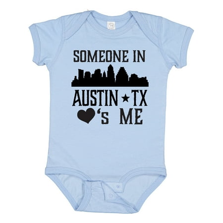 

Inktastic Austin Texas Someone Loves Me Skyline Gift Baby Boy or Baby Girl Bodysuit
