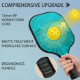 thumbnail image 2 of Pickleball Paddles Set Of 2, Fiberglass Surface, Liquid & Marble Print, 4 Balls & Bag, 2 of 5
