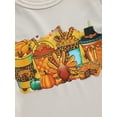 thumbnail image 6 of Wassery Toddler Boys Halloween Outfits Infant Boys Thanksgiving Clothes  Short Sleeve Pumpkin/Turkey Print Loose T-shirt Tops 6M-4T, 6 of 8