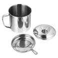 thumbnail image 2 of CNKOO 1Set Stainless Steel Reusable Coffee Filter Set  Tea Infuser Strainer  Kitchen Oil Storage Pot  Bacon Fat Container  Coffee Maker Accessory ZZZ, 2 of 6