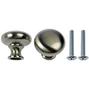 Round Knobs, 10pk, Satin Nickel