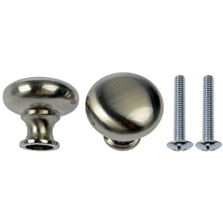 Round Knobs, 10pk, Satin Nickel