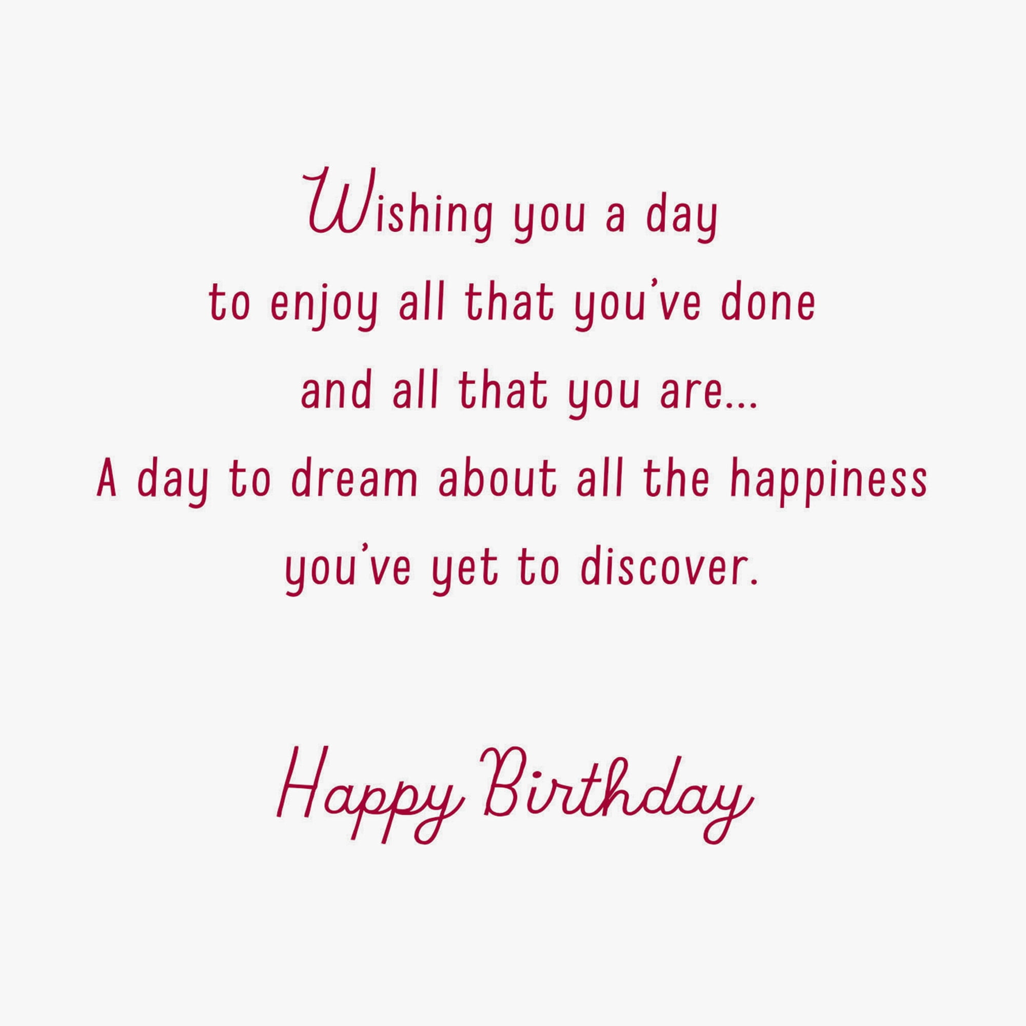 Hallmark Birthday Card (Blessings During the Year)