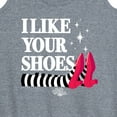 thumbnail image 3 of The Wizard Of Oz - I Like Your Shoes Ruby Slippers - Women's Racerback Tank Top, 3 of 5
