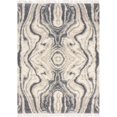 thumbnail image 1 of Unique Loom Hygge Shag Plush & Cozy Area Rug 9' x 12' Rectangle Gray/Ivory, 1 of 2