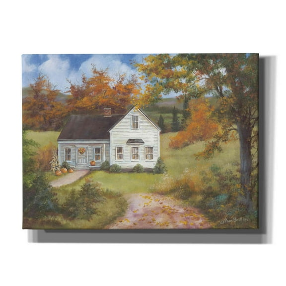 Epic Graffiti 'Fall In The Country' by Pam Britton, Giclee Canvas Wall Art, 54"x40"