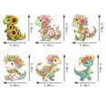 thumbnail image 2 of 6 Uds Imanes para Nevera DIY Diamantes Likrtyny en Forma de Dinosaurios y Flores, 2 of 9