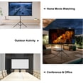 thumbnail image 2 of yeacher Dual-Purpose 60-Inch 4:3 Projection Screen with Wall Mount and Stand, Black Frame White Matte Surface, 2 of 5