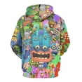thumbnail image 3 of My Singing Monsters Mens Womens Novelty Hoodie 3D Print Pullover Hooded Long Sleeve Sweatshirts Tops Blouse with Pocket, 3 of 8