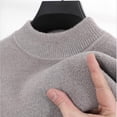 thumbnail image 4 of Women's Oversized Pullover Sweatshirt, Long Sleeve Fleece Lined Crewneck, Loose Fit Warm Casual Top, Plus Size Streetwear Sweatshirt Beige L, 4 of 9