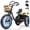 Black, variant on ESKUTE T300P Electric Tricycle for Adults, 3 Wheel Electric Bike, Foldable E Trike, 998.4Wh Battery, 20" x 4.0" Fat Tire, Stable Ride Tricycle for Seniors & Parents, Blue, UL2849