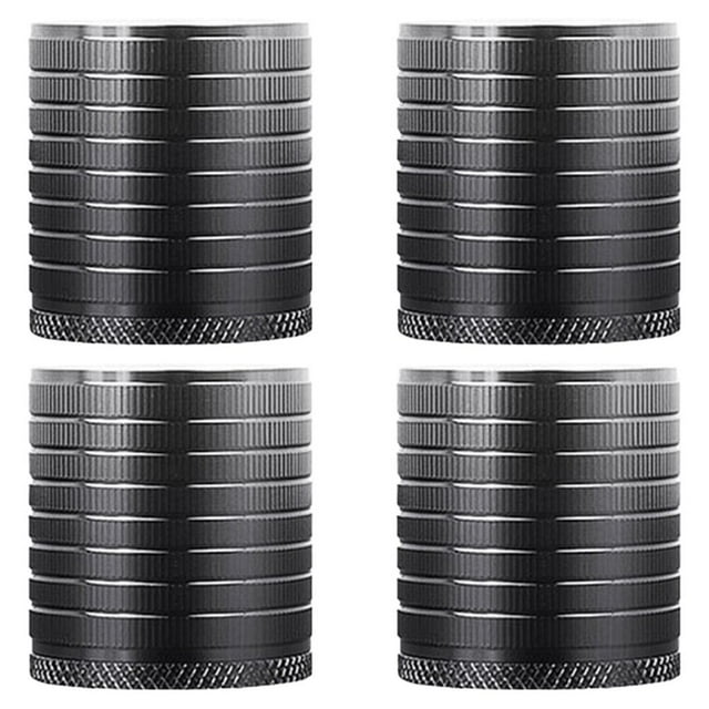Bamboohart 4 Pieces Furniture Risers Anti Slip Bed Lift Risers for Desks Tables Cabinet Black