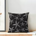 thumbnail image 4 of Starfish Coastal Throw Pillow Cover 18X18 Inch Pack of 2, Black Nautical Ocean Decorative Pillow Covers Square Summer Beach Pillow Cases Cushion for Bedroom Home Sofa Decor, 4 of 6