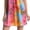 Pink / Orange / Blue, variant on Women's Sleeveless Loose Watercolor Dresses T Shirt Tank Casual Short Dress with Pockets