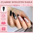 thumbnail image 5 of 576pcs Stiletto Press on Nails Long Fake Nails Stiletto Glue on Nails Full Cover Acrylic Nail Tips Pointy Nails Press ons Long Artificial Nail Women Girls Fake Fingernails, 5 of 9