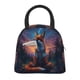 thumbnail image 1 of Fotbe Starry Sky Meditating Fox Bolsa de Almuerzo con Estampado, Lonchera Aislada, Contenedor de Comida Reutilizable Tipo Cooler a Prueba de Fugas, 1 of 6