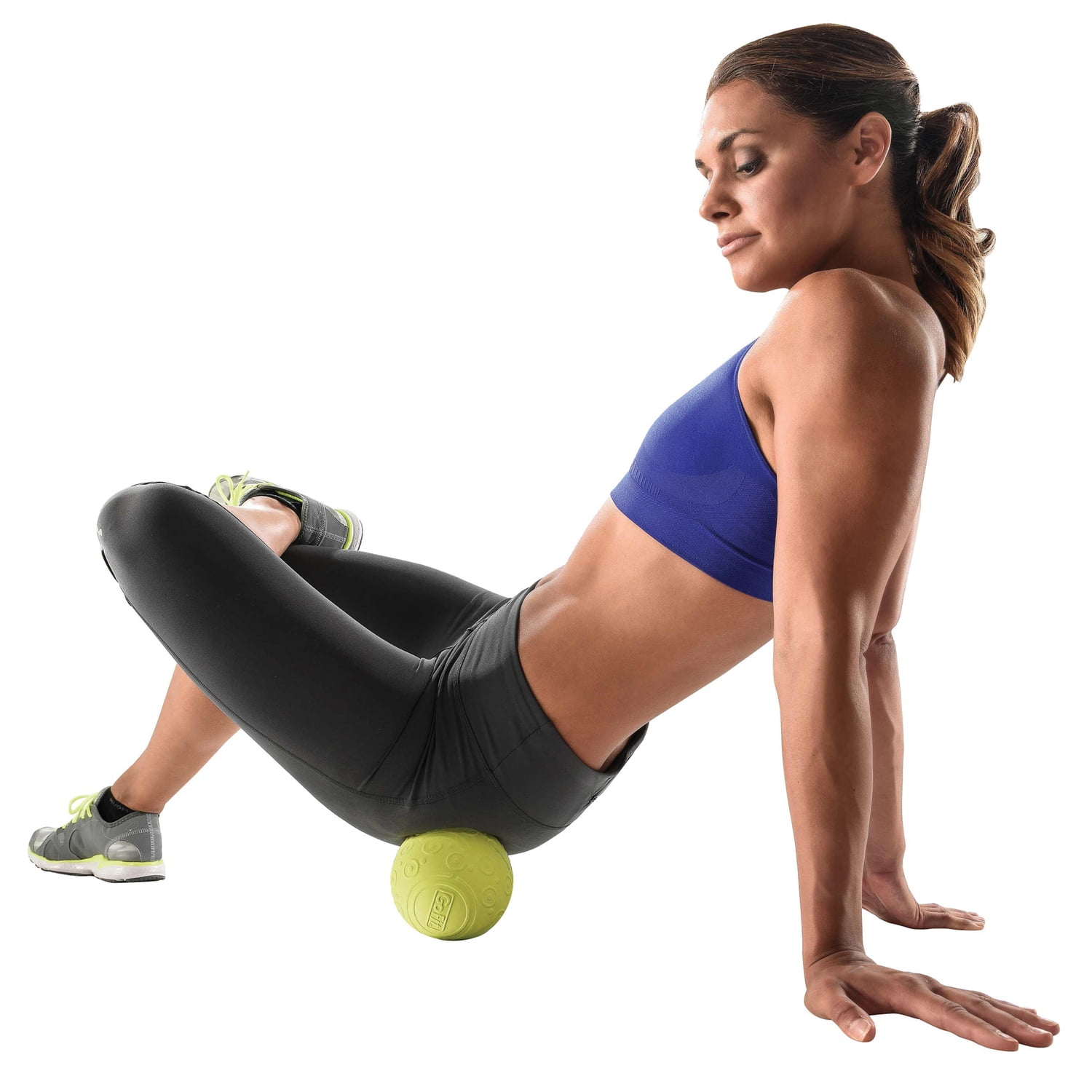 GoFit 5-Inch Deep Tissue Massage Ball, Dense Foam Core, Textured Surface for Trigger Point Relief