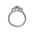 thumbnail image 2 of 1.00 Ct VS1 Clarity Princess Cut Genuine Diamond Three Stone Wonderful Ring for Bride in Solid 18K White Gold Size 10.5, 2 of 8