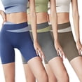 thumbnail image 2 of FLMEI High Waist Yoga Shorts for Women's Tummy Control Athletic Five Pants Womens Workout Biker Shorts S-XXL, 2 of 9