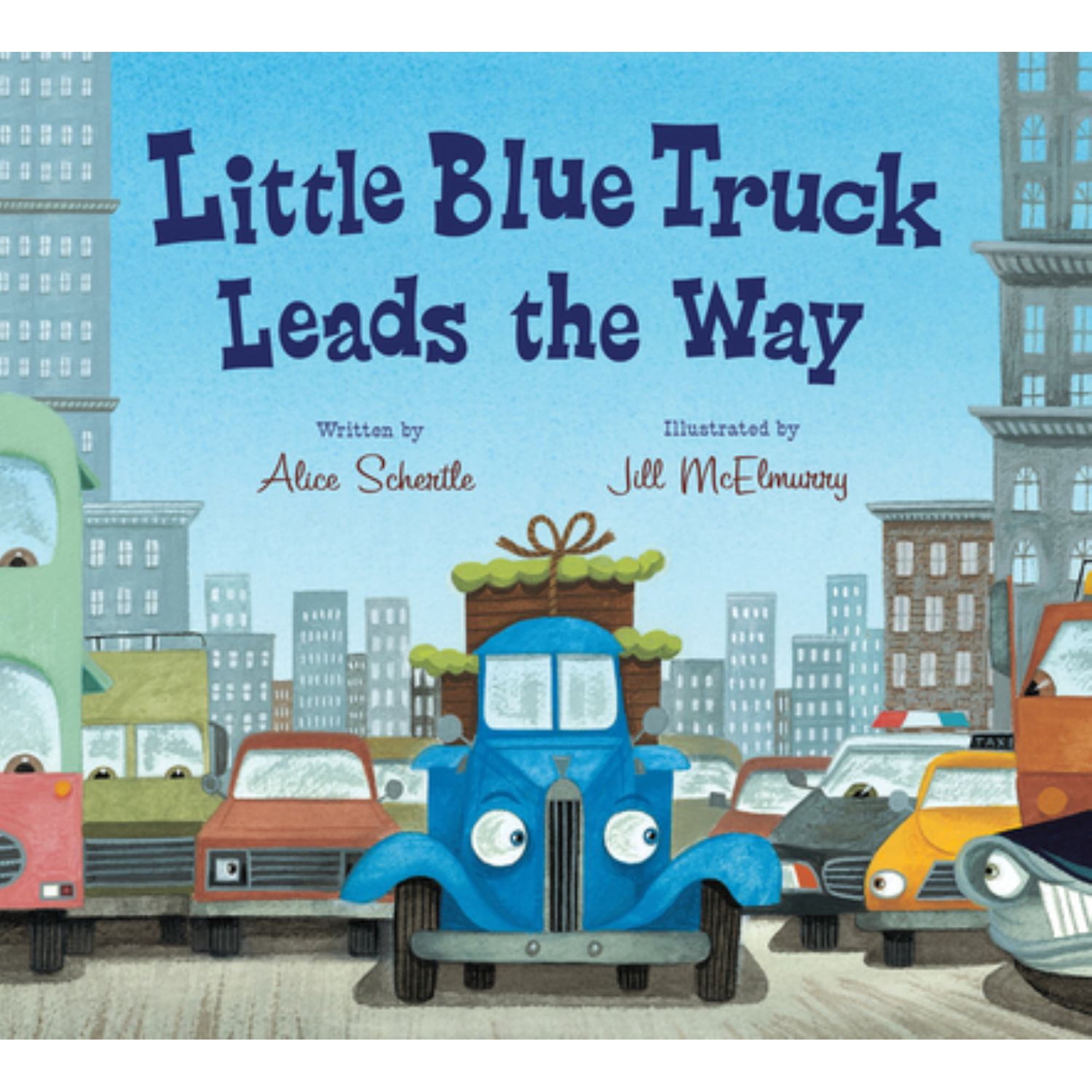 Little Blue Truck Leads the Way Board Book (New edition) (Board Book)