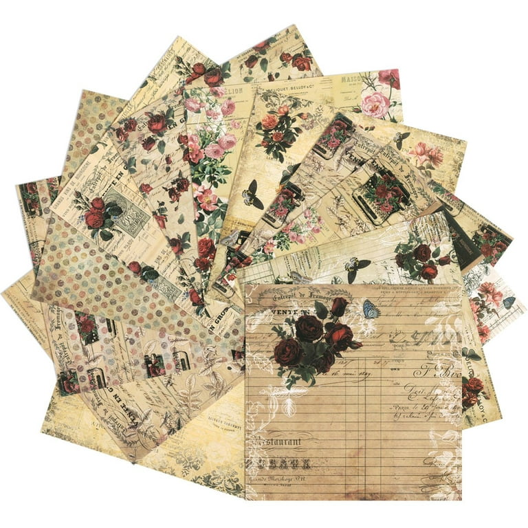 Paper Pack (24sh 6x6) Valentine Day FLONZ Vintage Paper for Scrapbooking  and Craft